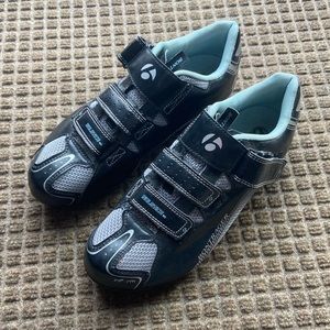 Bontrager Women's Solstice Inform Race Road Black Aqua Bike Cycling Shoes